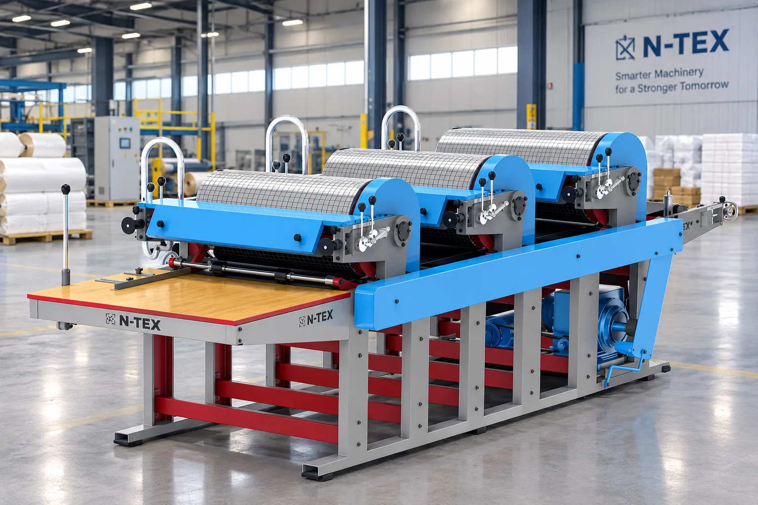 Industrial flexographic printing machine printing HDPE woven sacks